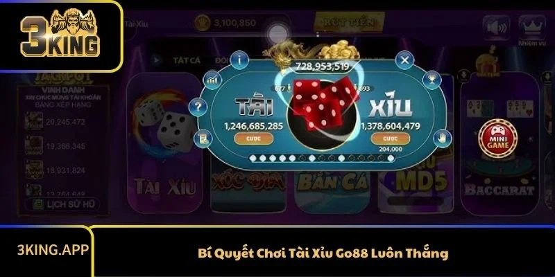 Bí Quyết Chơi Tài Xỉu Go88 Luôn Thắng
