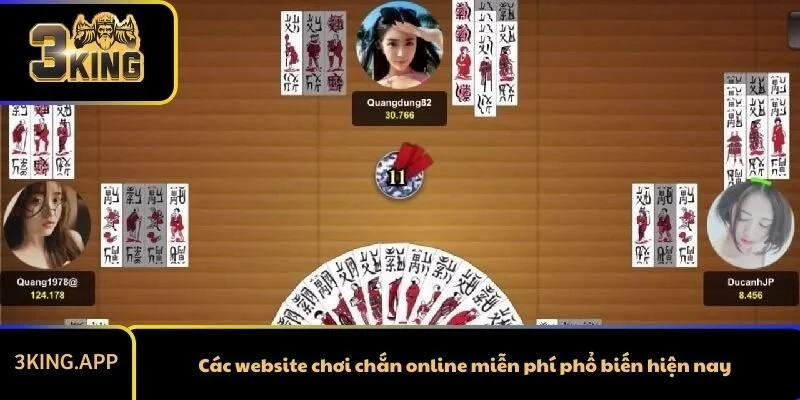 Các website chơi chắn online miễn phí phổ biến hiện nay