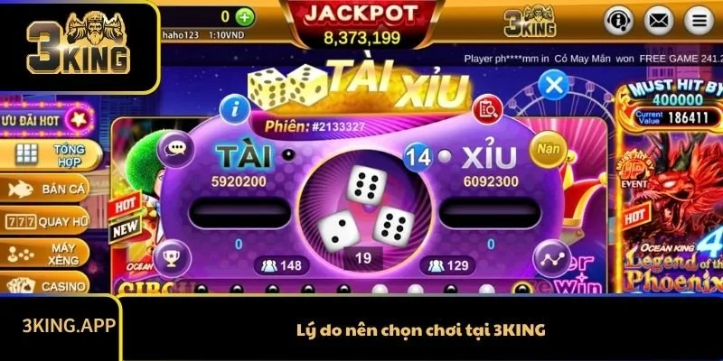 Lý do nên chọn chơi tại 3KING
