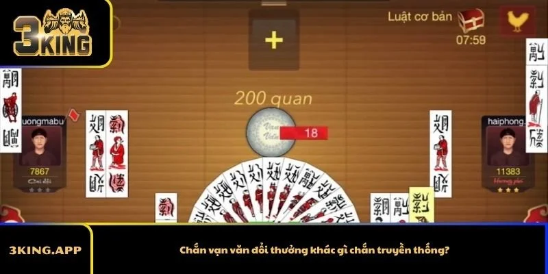 Chắn vạn văn đổi thưởng khác gì chắn truyền thống?
