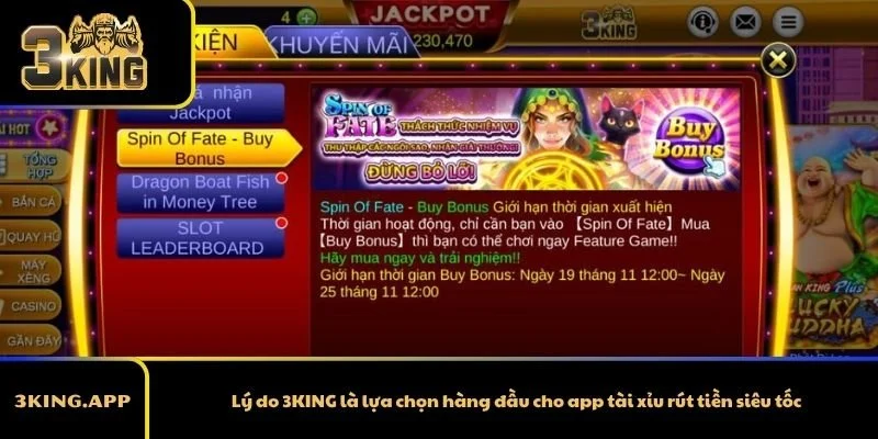 Lý do 3KING là lựa chọn hàng đầu cho app tài xỉu rút tiền siêu tốc