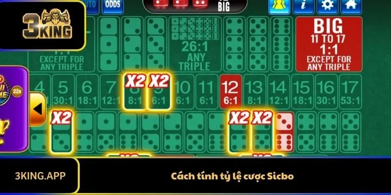 Cách tính tỷ lệ cược Sicbo