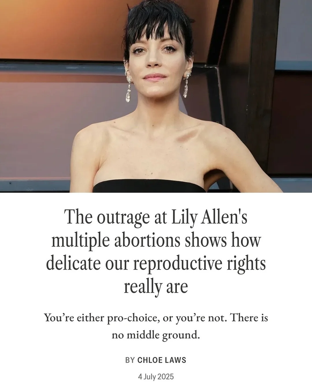 Extracts from my latest feature for @glamouruk. Linked in my stories.

Reminder that being pro-choice isn&rsquo;t conditional.