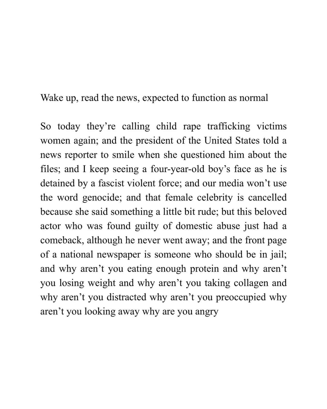 This does not have to be our normal. Don&rsquo;t let the bombardment of bad news, distracting news, confusing news crystallise into apathy.

Drop some advice in the comments if you have any, here&rsquo;s some of mine 

- join @thegreenparty today 
- 