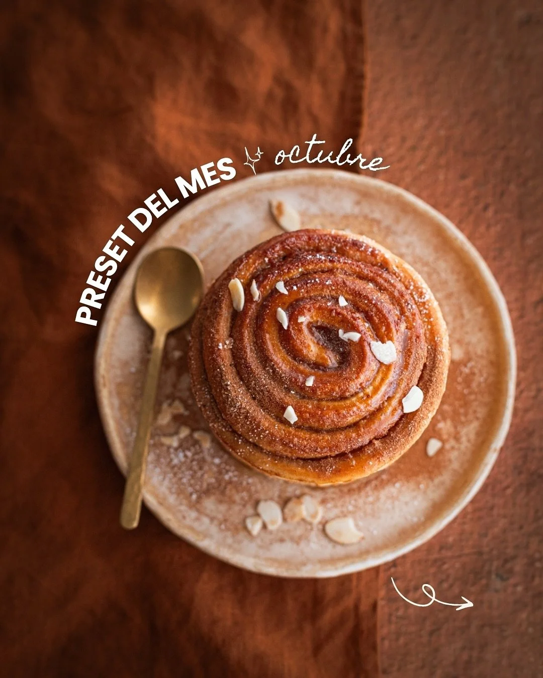 Este preset huele a canela y sabe a oto&ntilde;o 🍁

Cinnamon Glow es MI preset para esta &eacute;poca: tonos c&aacute;lidos y ese mood acogedor que buscamos cuando llega el fr&iacute;o.

Funciona perfecto con pasteles especiados, calabazas, pastas, 