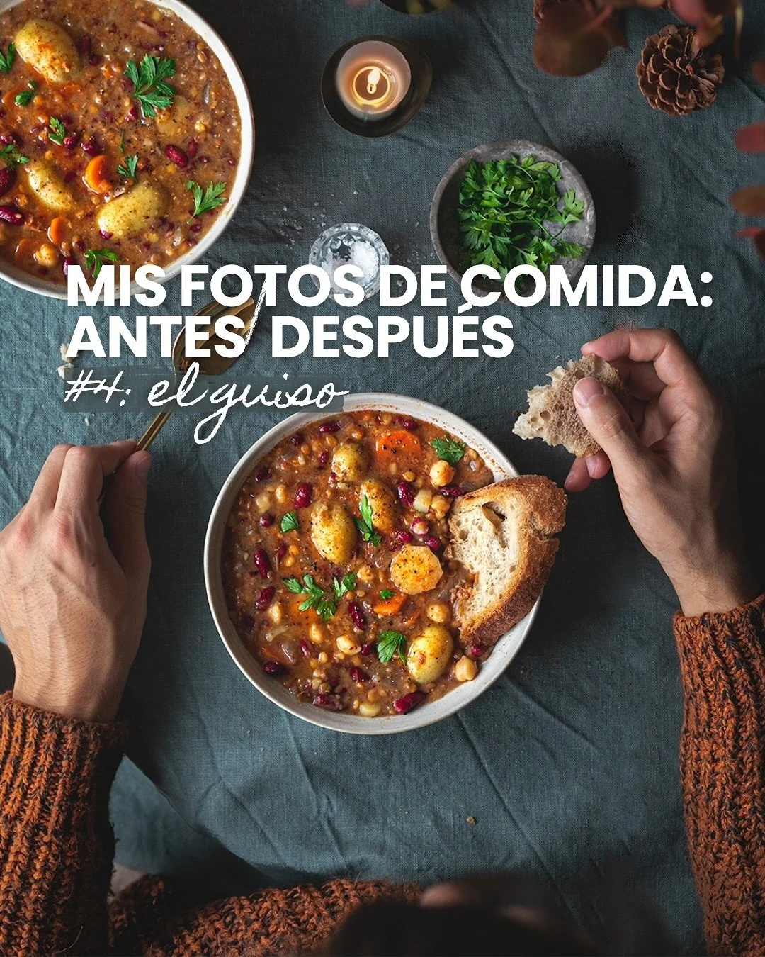 Desliza para el breakdown completo - te cuento qu&eacute; aprend&iacute; y qu&eacute; cambiar&iacute;a incluso en la &ldquo;despu&eacute;s&rdquo;.

&iquest;Cu&aacute;l te da m&aacute;s ganas de coger la cuchara?

___ 

#foodphotographytips&nbsp;#apre