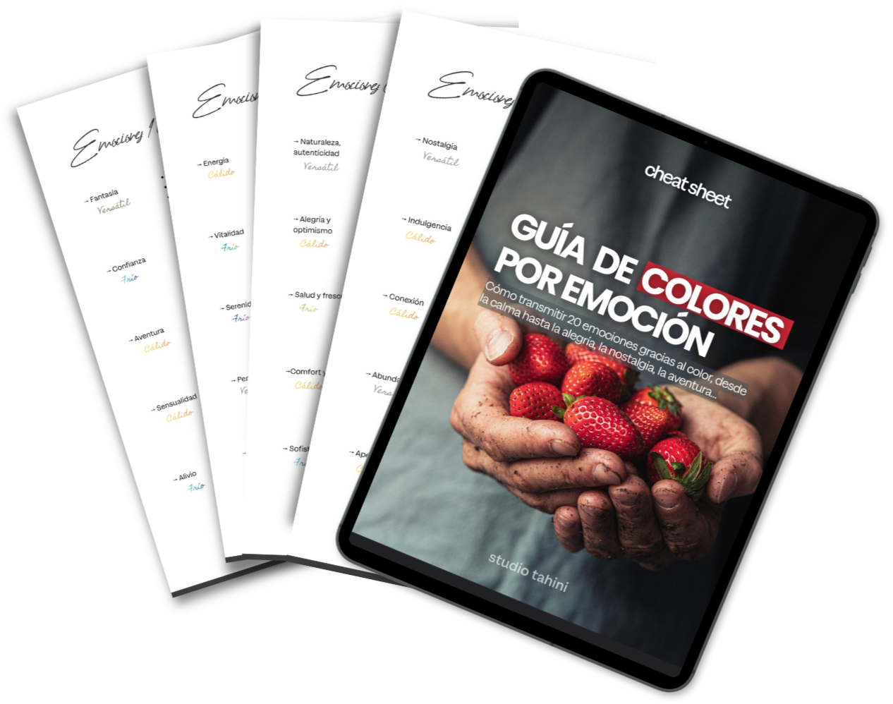 Guía de colores para fotografía de comida y producto
