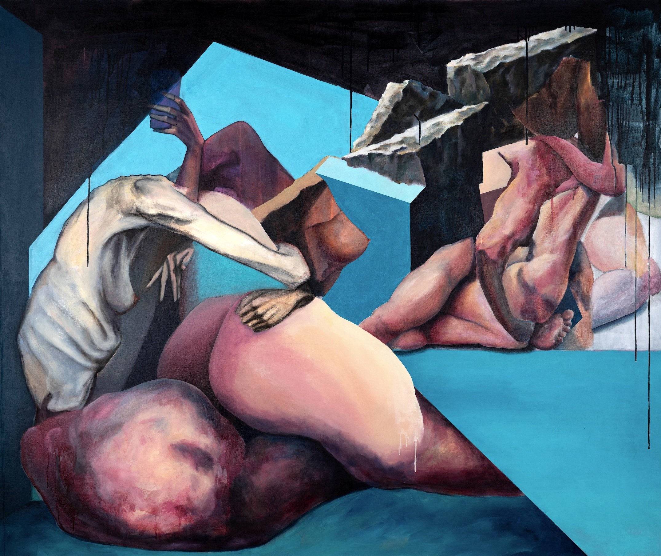 Ohne Titel, 2024 - 2026, 
Acrylic on canvas, 160 x 190 cm