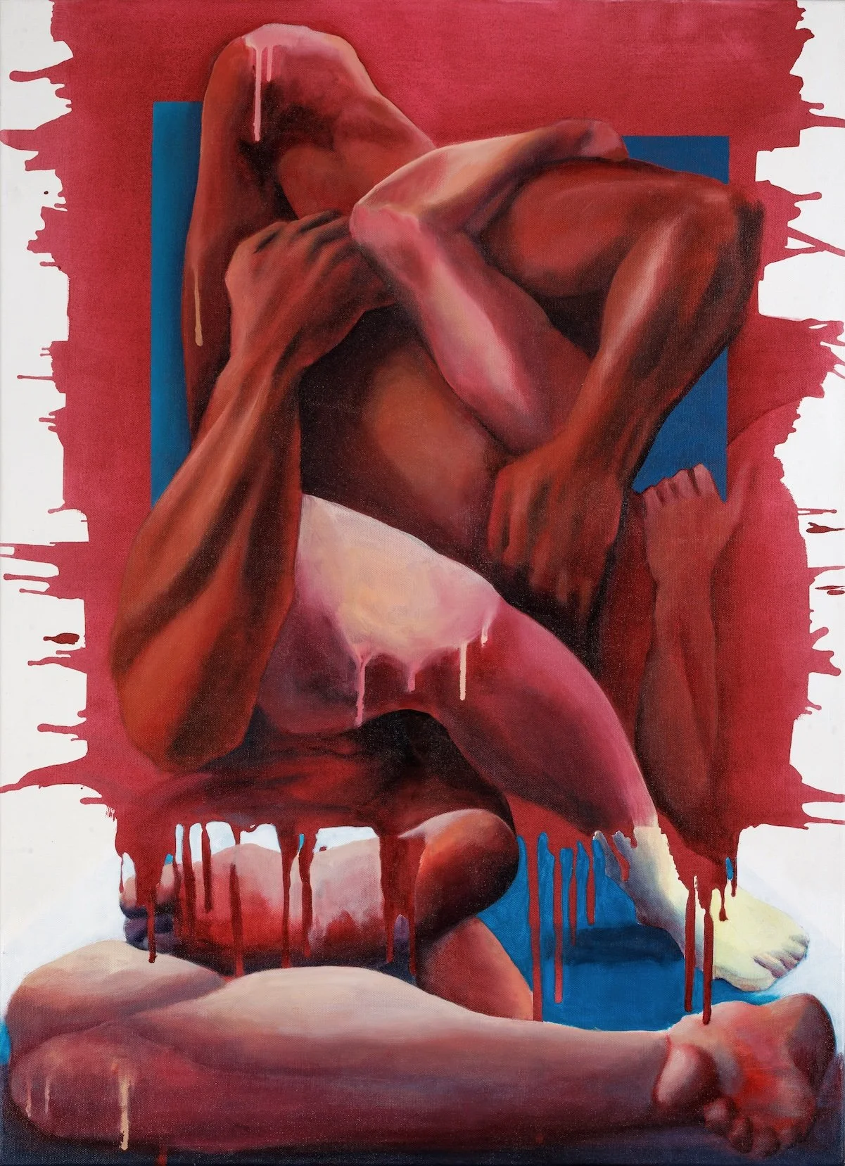 Ringen I, 2026, 
Acrylic on canvas, 110 x 80 cm
