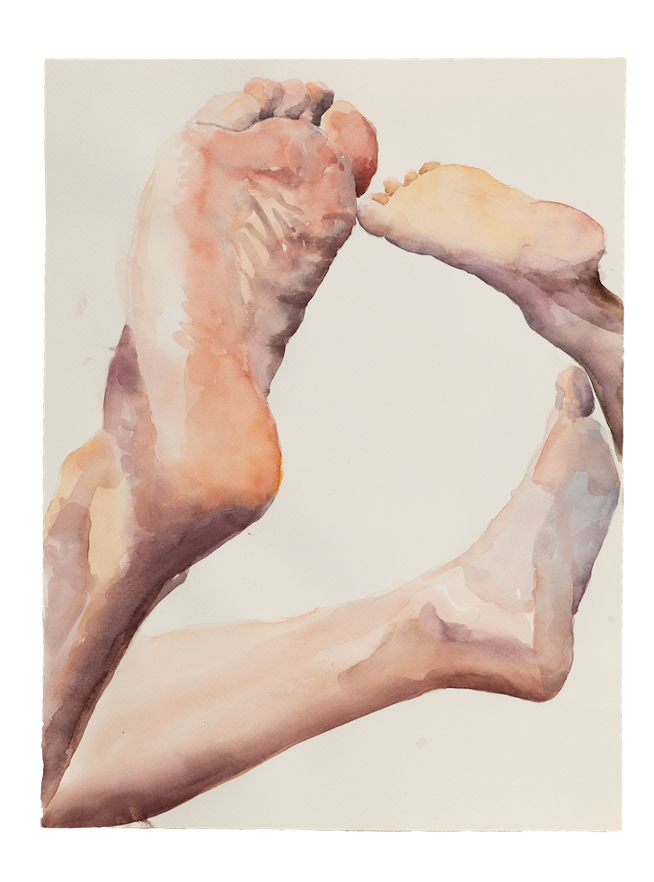 Falling Men series, 2025
Watercolour, 30 x 40 cm