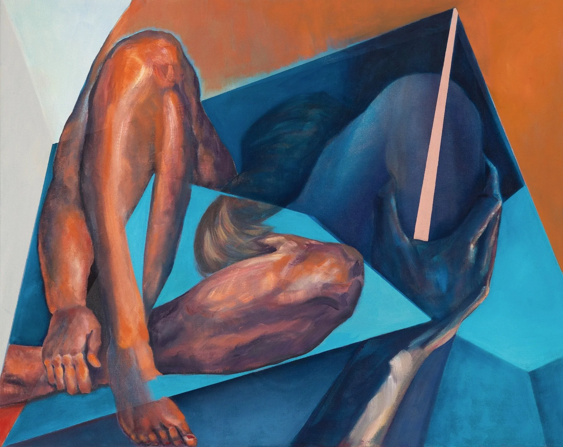 In der Ecke, 2023
Acrylic/oil on canvas, 80 x 100 cm 
