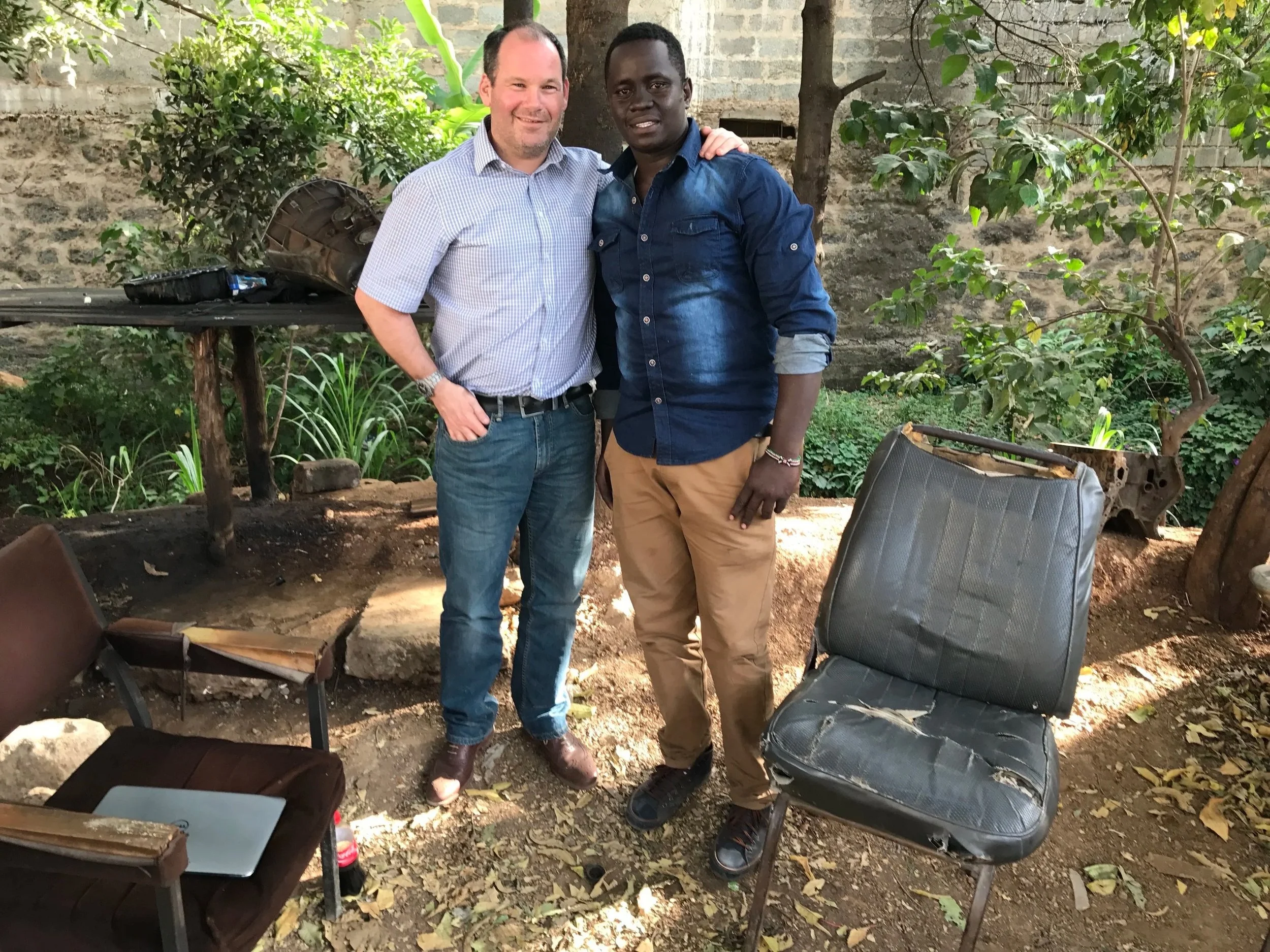 Russell and Amos in 2018