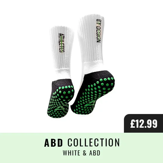 ABD Signature Grip Sock - White & ABD