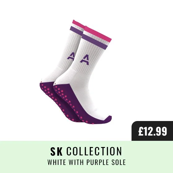 SK Collection - White with purple sole