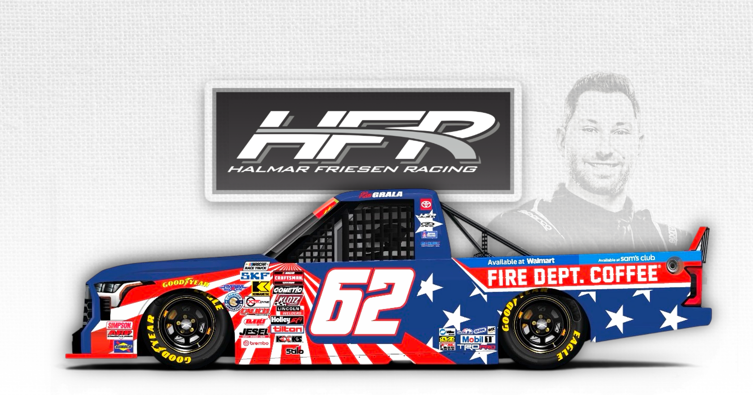 Kaz Grala to Drive No. 62 Fire Dept. Coffee Toyota in San Diego