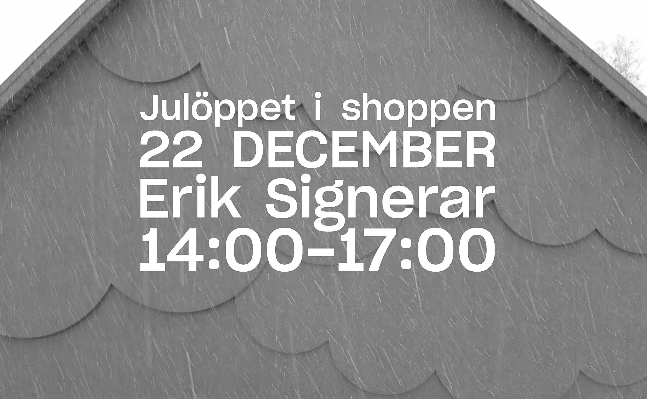 Julöppet i Shoppen 22 December 2025