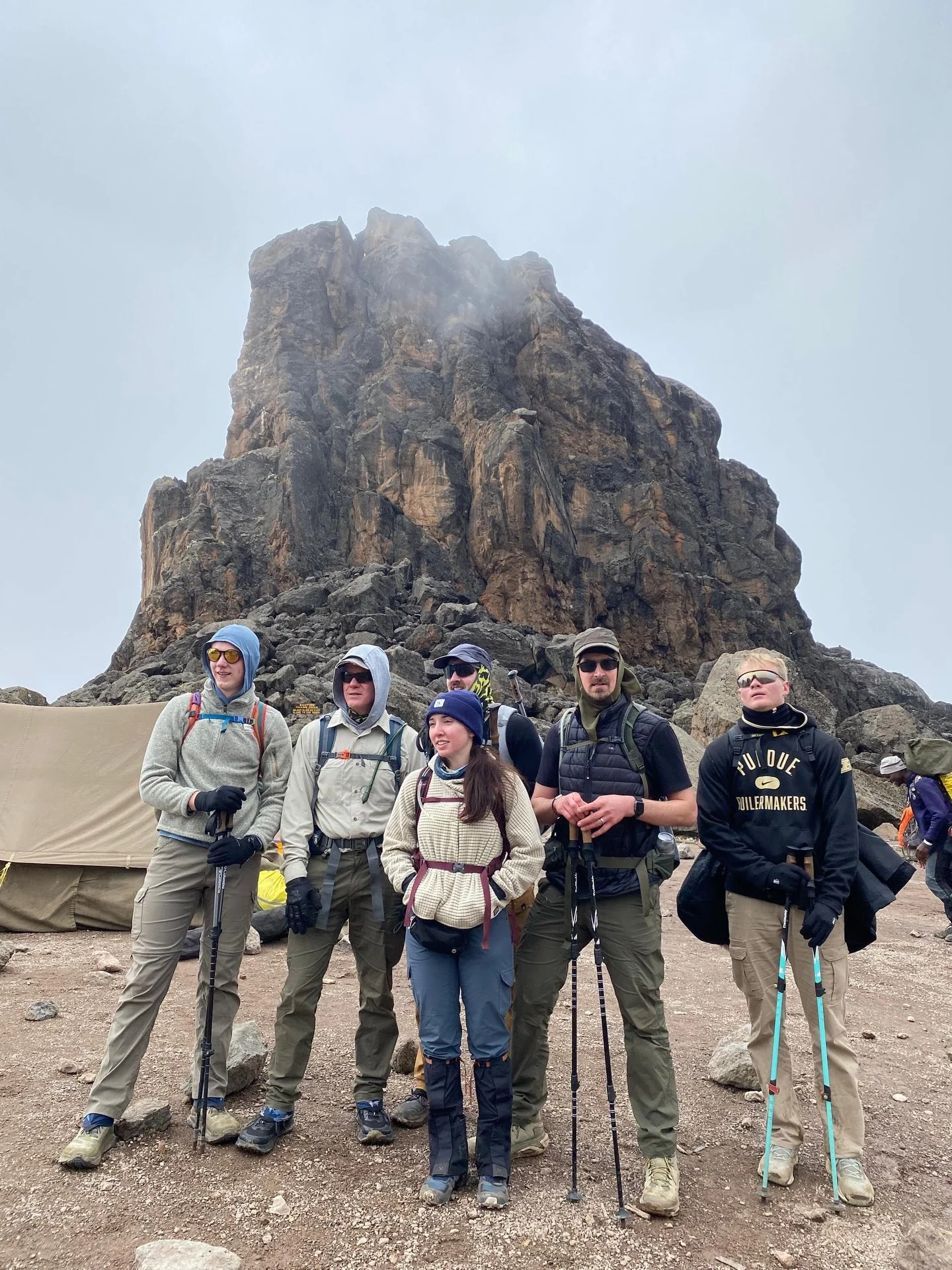 Great work from the team to reach Lava Tower. A good point for some acclimatisation before descending back down to our next camp which Barranco Camp 

#MtKilimanjaro #8Daylemoshoroute #Peakexpeditionstanzania #Lavatower