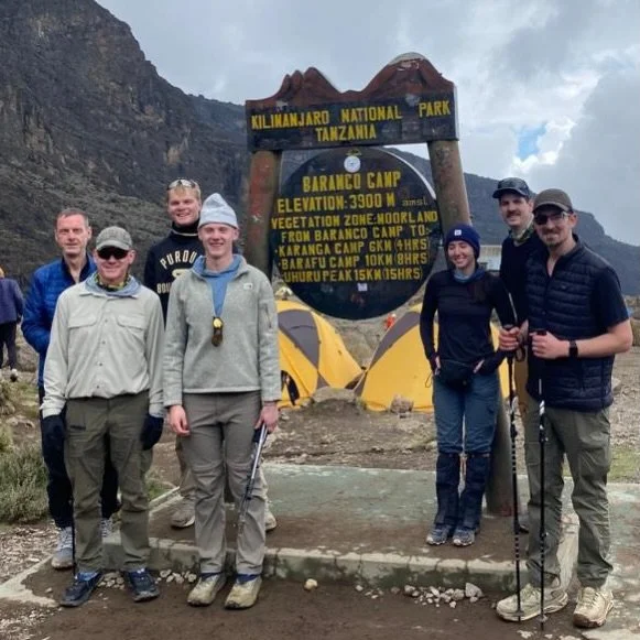 The Barranco camp 🏕️ 

Dave, Levi, William, Cortland, Lucas, Ruby, and Adam having a great day! Pole Pole

#MtKilimanjaro #8Daylemoshoroute #Peakexpeditionstanzania