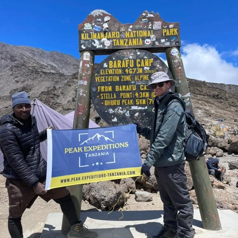 Well done Joshua, Mtkilimanjaro base camp the famous Barafu camp. A good meal and some rest to getting ready for tonight&rsquo;s midnight summit push&hellip;.

#Barafucamp #Summitpush #RoofofAfrica #Peakexpeditionstanzania #Mtkilimanjaro