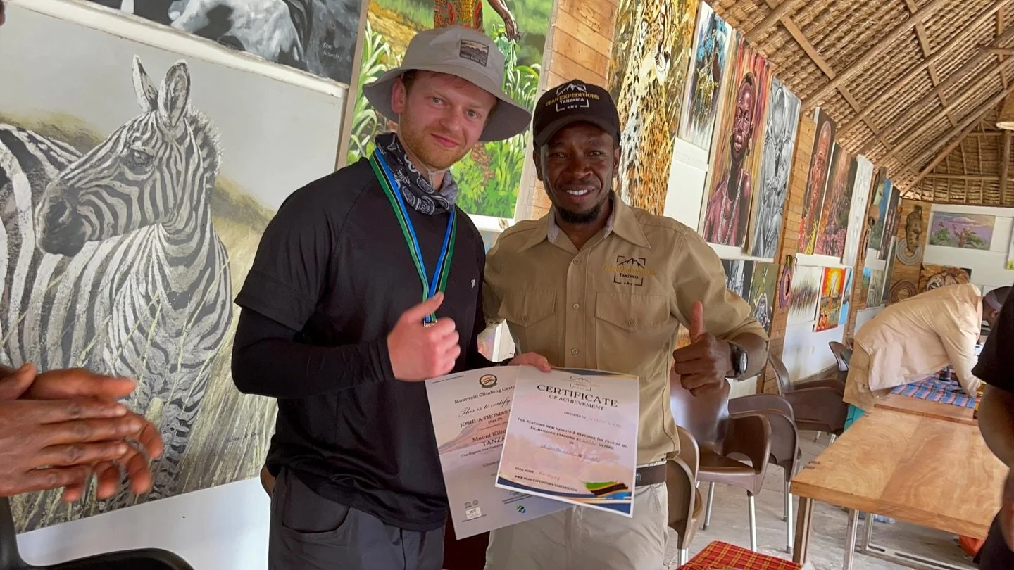 What a proud moment! What an achievement! Congratulations Joshua 👏🎉🙌🎊

#congratulations #certificate #mtkilimanjaro #peakexpeditiomstanzania