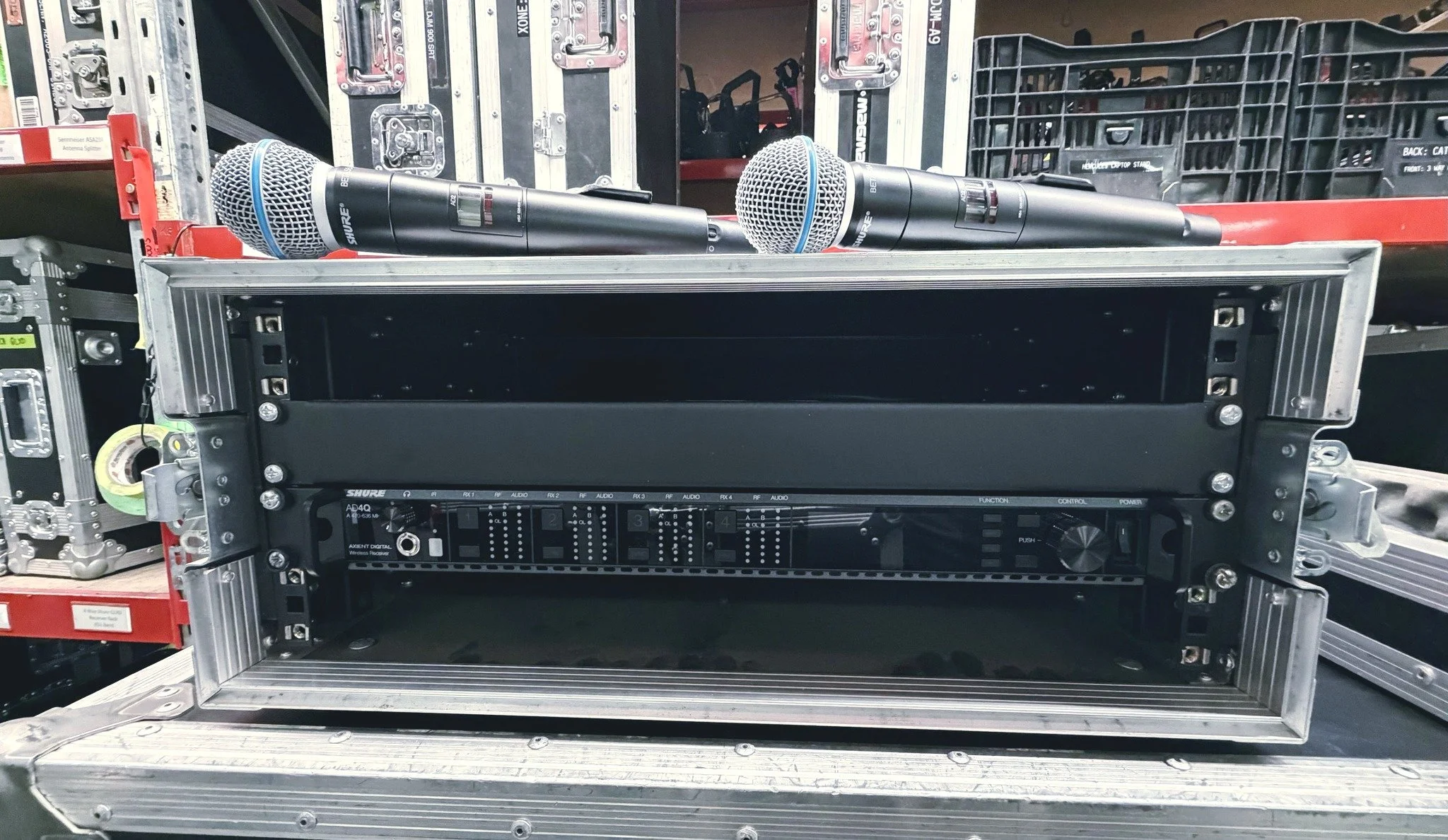 Starlite Productions has invested in the industry-standard Shure Axient Digital Wireless System with Beta 58 handhelds. This is the ultimate in reliable, studio-quality sound for your stage.

Huge thanks to Damian at Jands for his expert assistance a