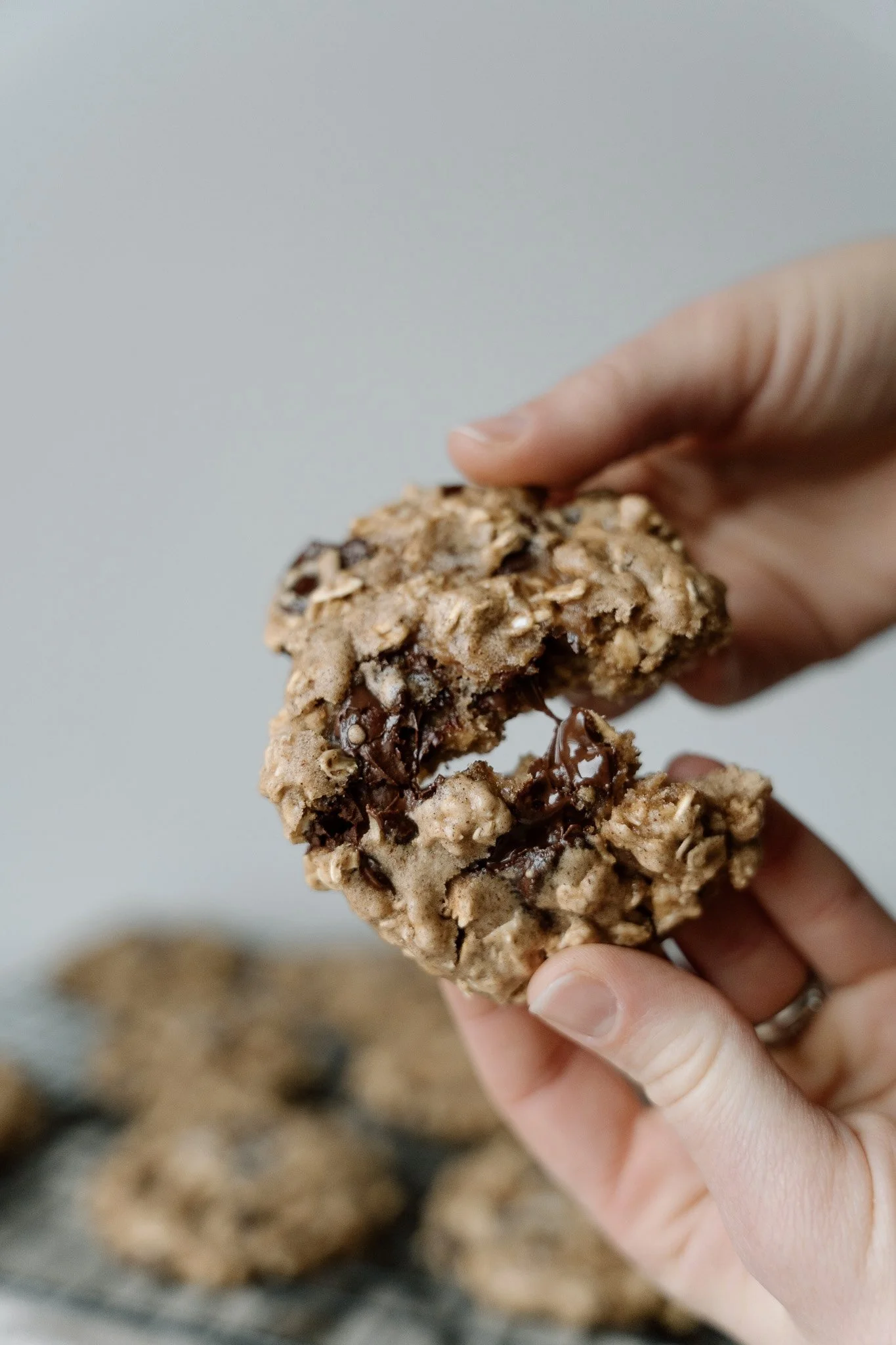 Maple Sweetened Oatmeal Cookies