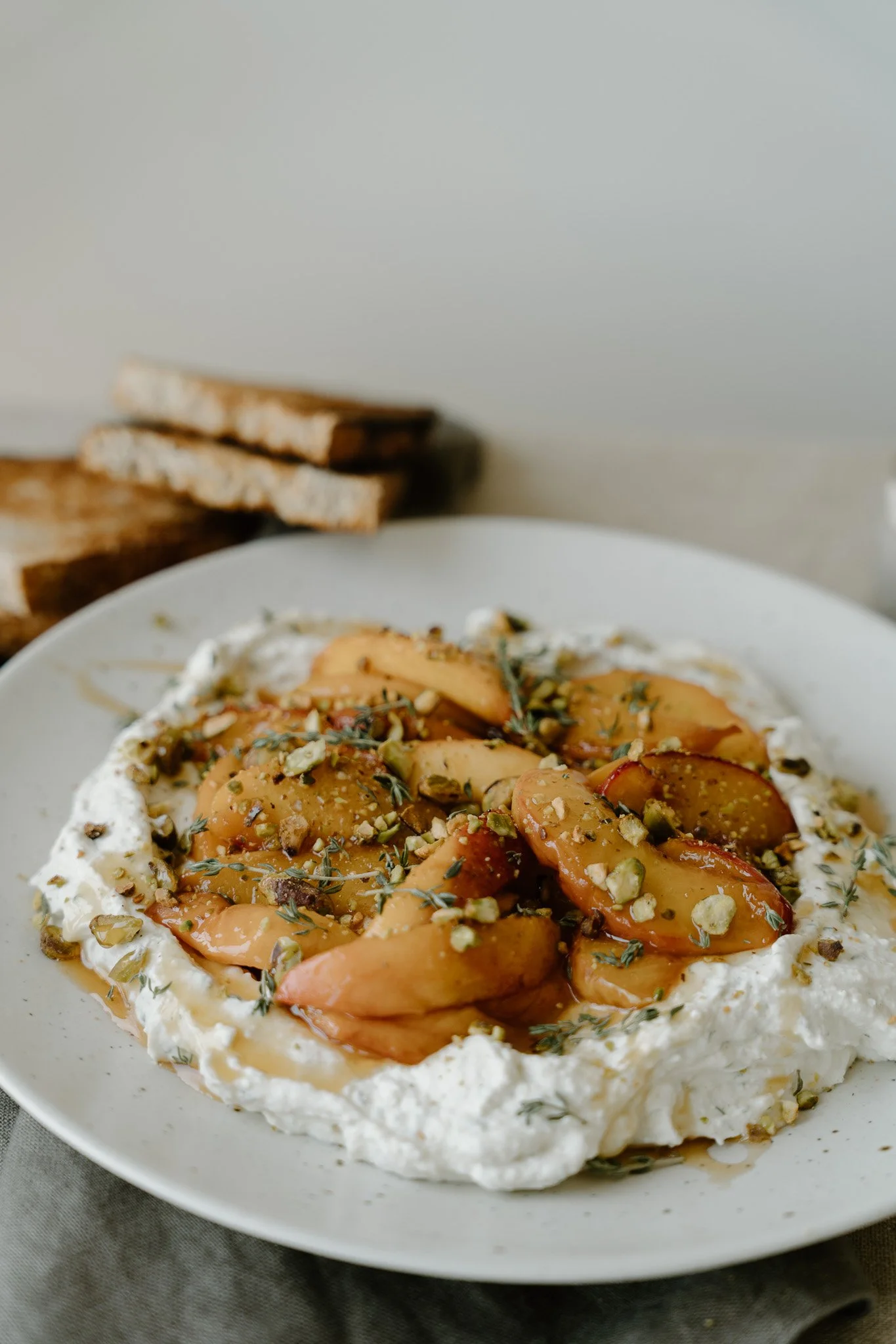 Protein Hot Honey Peach Dip