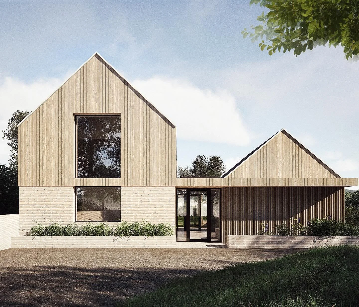 We are delighted to have received Planning Permission for our new build replacement dwelling in the countryside. Planning permission was obtained for a 70% enlargement on the existing house despite being located within the green belt & AONB.
The