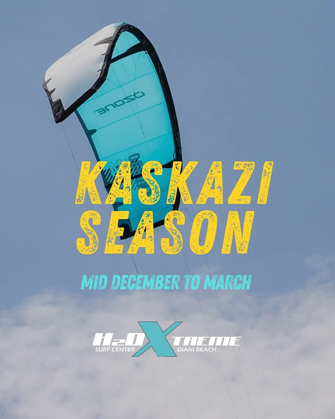 That time of year we all wait for&hellip; 💨

Kaskazi season is almost here - steady wind, warm water, flat lagoon, and the best kind of days that end salty and smiling. ☀️

From learning your first water start to chasing your next trick - this is th