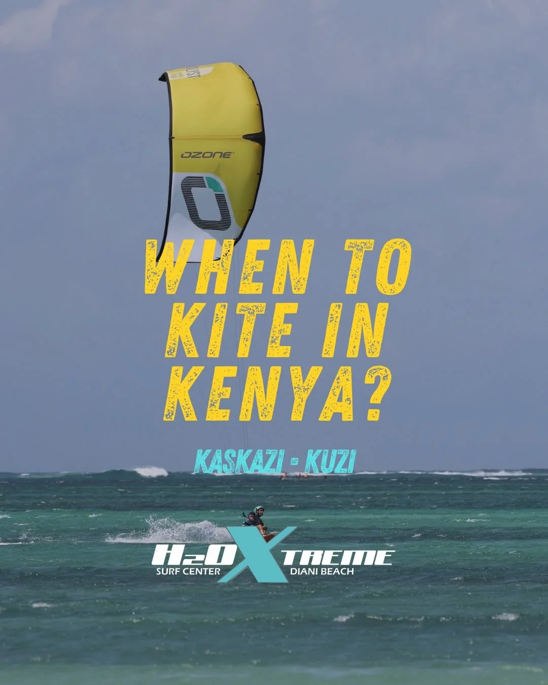 When to kite in Kenya? Easy&hellip; 🌬️🌊

Two seasons. Endless wind. Warm, turquoise water all year round (yes, no wetsuit needed 😉).

🌴 Kaskazi (Dec&ndash;March) - lighter, steady winds, perfect for learning and cruising
🔥 Kuzi (June&ndash;Sept)
