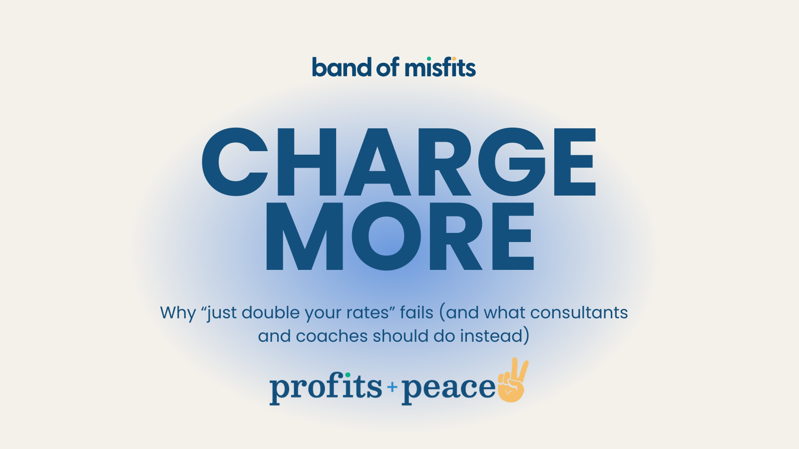 Why "Just Double Your Rates" Fails (And What Independent Consultants Should Do Instead)