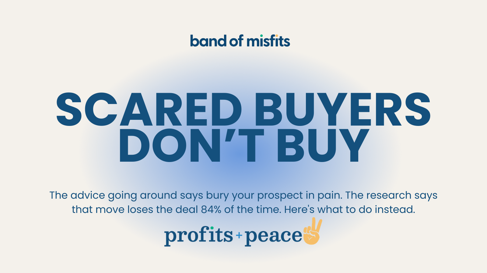 Scared Buyers Don't Buy