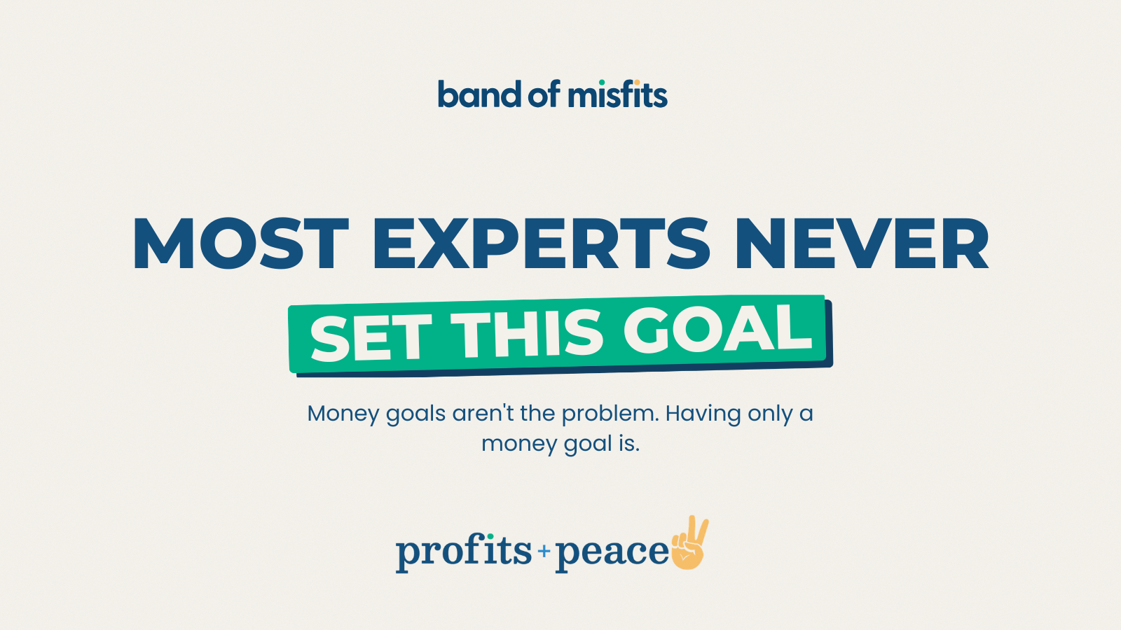 The Goal Most Experts Never Set — and Why It's the One That Keeps You Sane