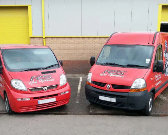An Image of the first version of the RS Wheel vans used for onsite repairs