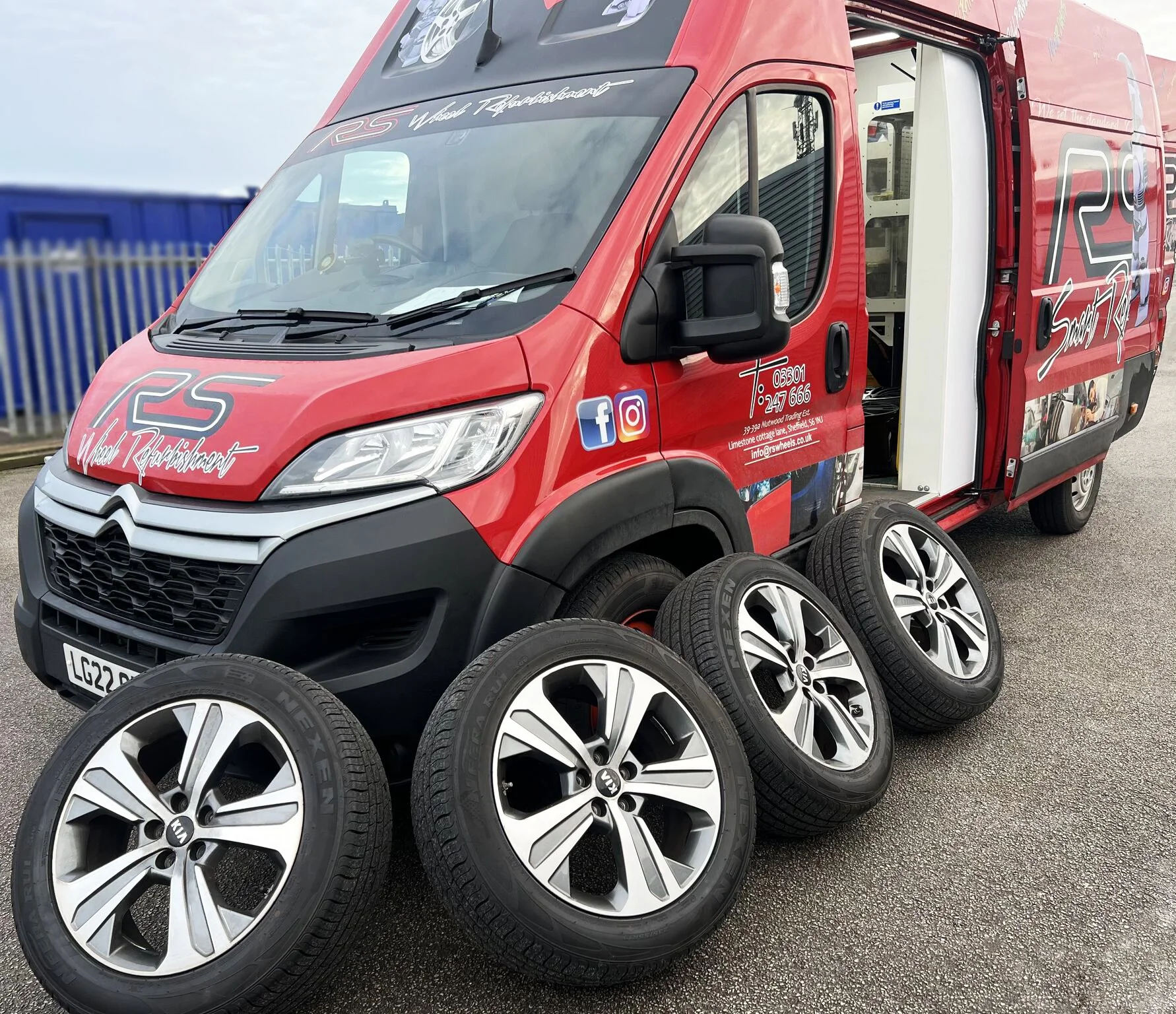 RS Wheels Onsite CNC diamond cutting van