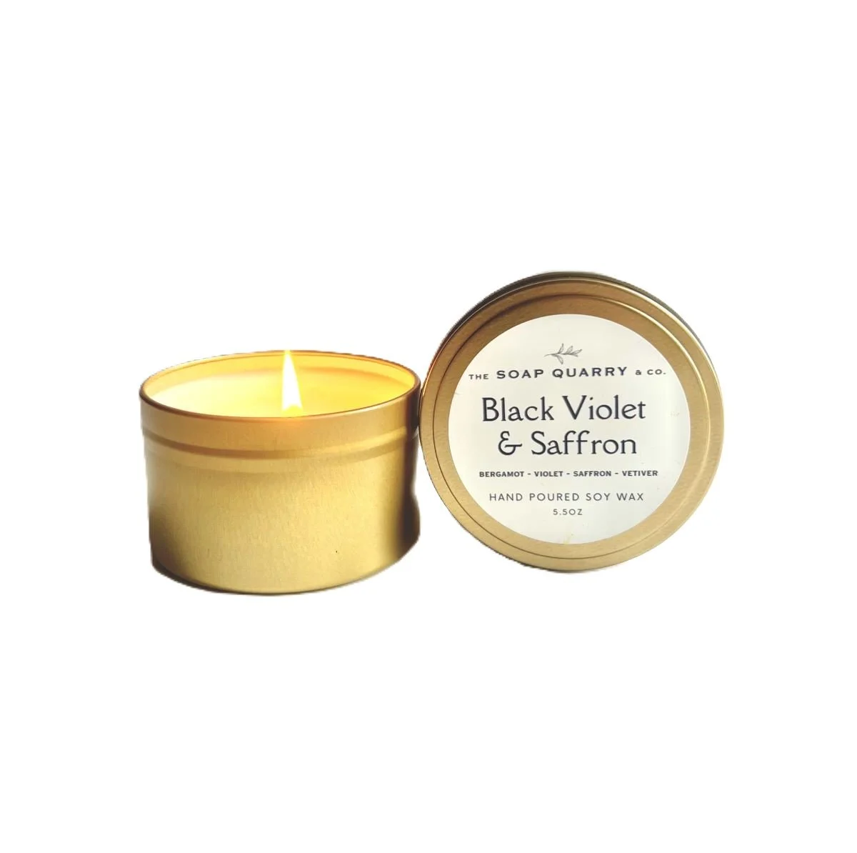 Black Violet & Saffron Candle