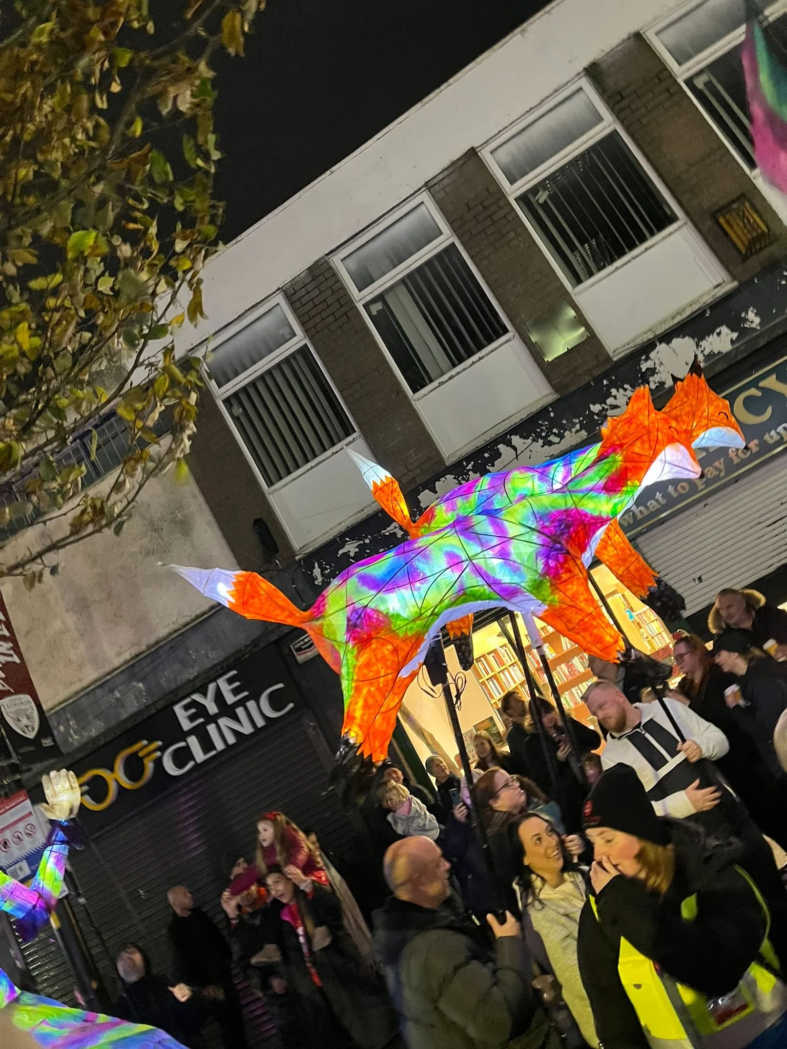 Foxes for Light Up Leigh 2025