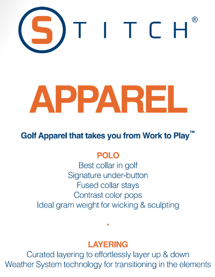 STITCH golf apparel overview