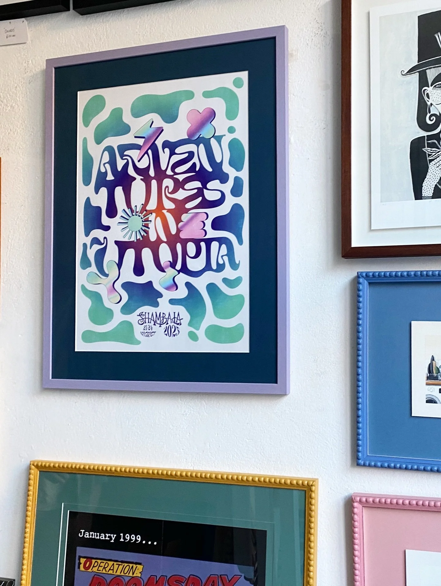 As the days get darker at this time of year. Bring some light into your home with an endless amount of bright and colourful moulding &amp; mount options at Hang In There Framing Studio.

Go mad with your choices and find something that gives you joy 