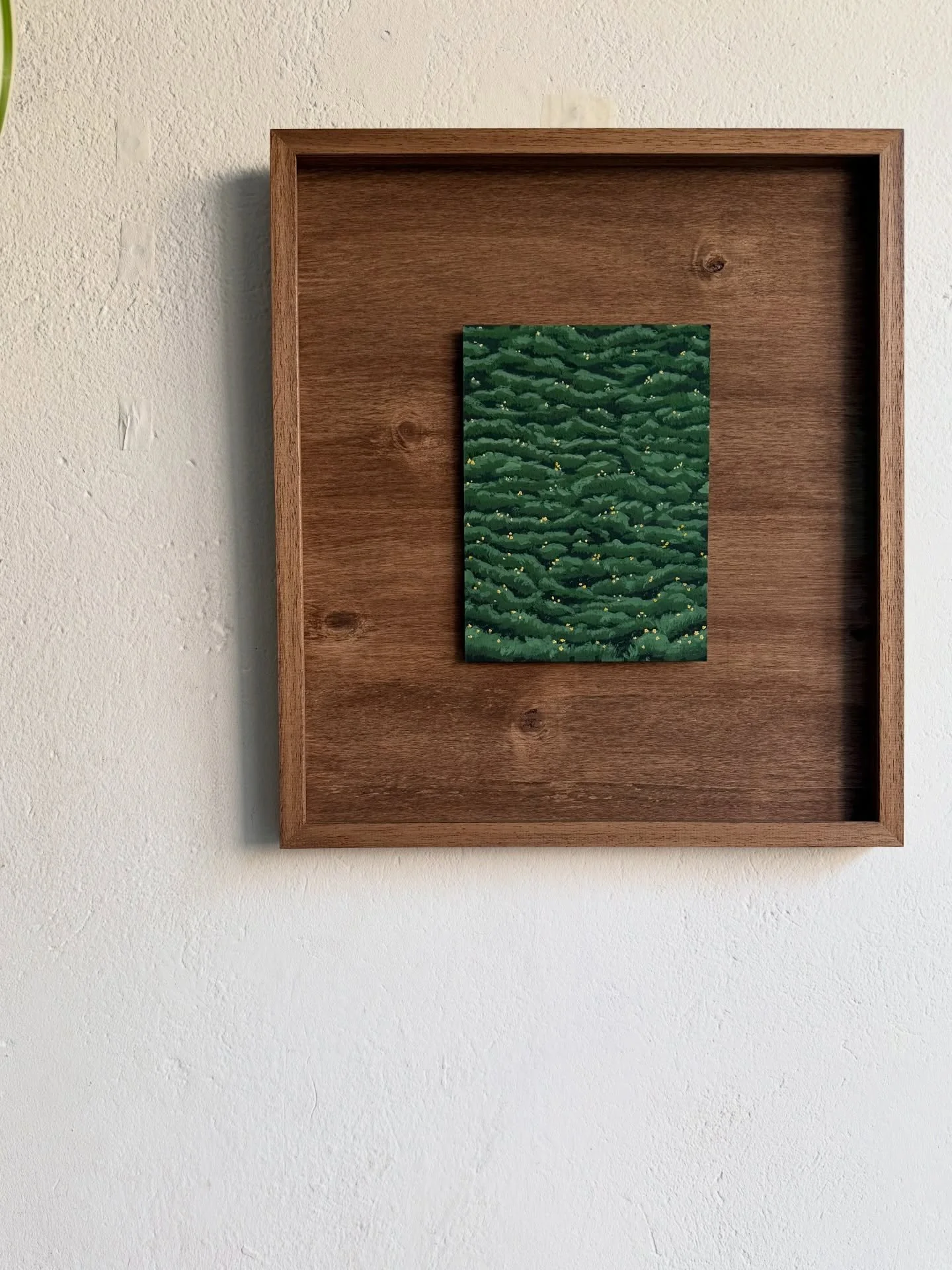 When an framing idea has to wait in the wings before getting its place on the wall 🍂 id planned of using all wooden components to create simple yet super effective piece:

Frame ✔️ 
Fillets ✔️ 
Mount ✔️ 

All parts taken from a bare wood, then stain