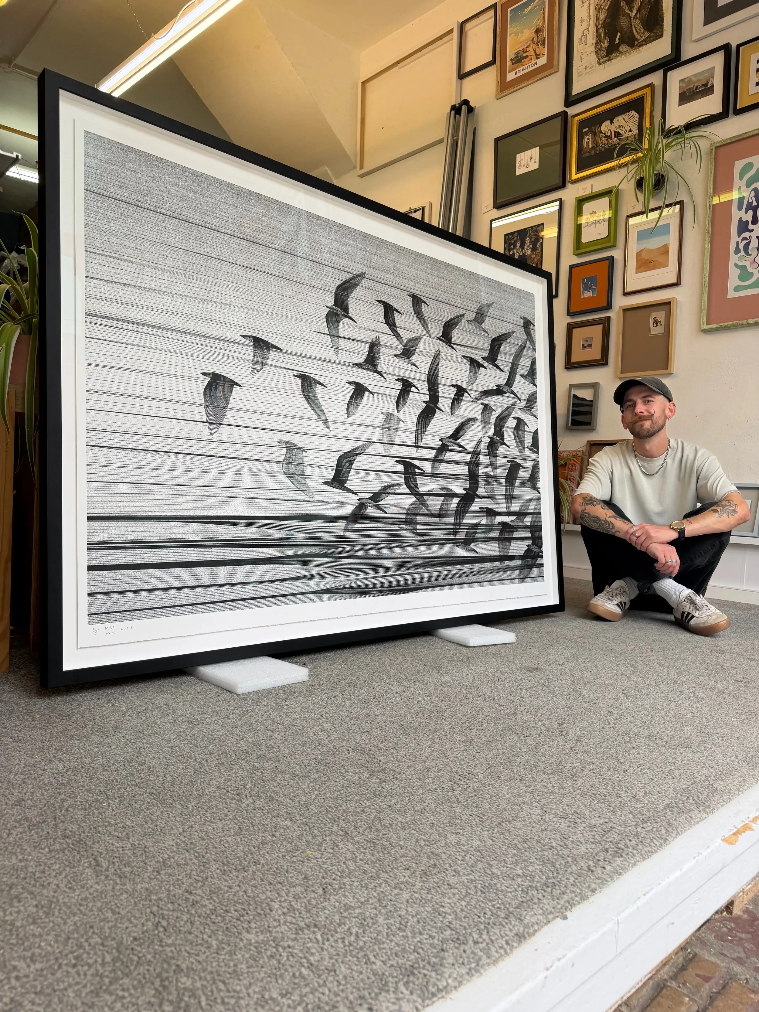 Large scale custom framed artwork