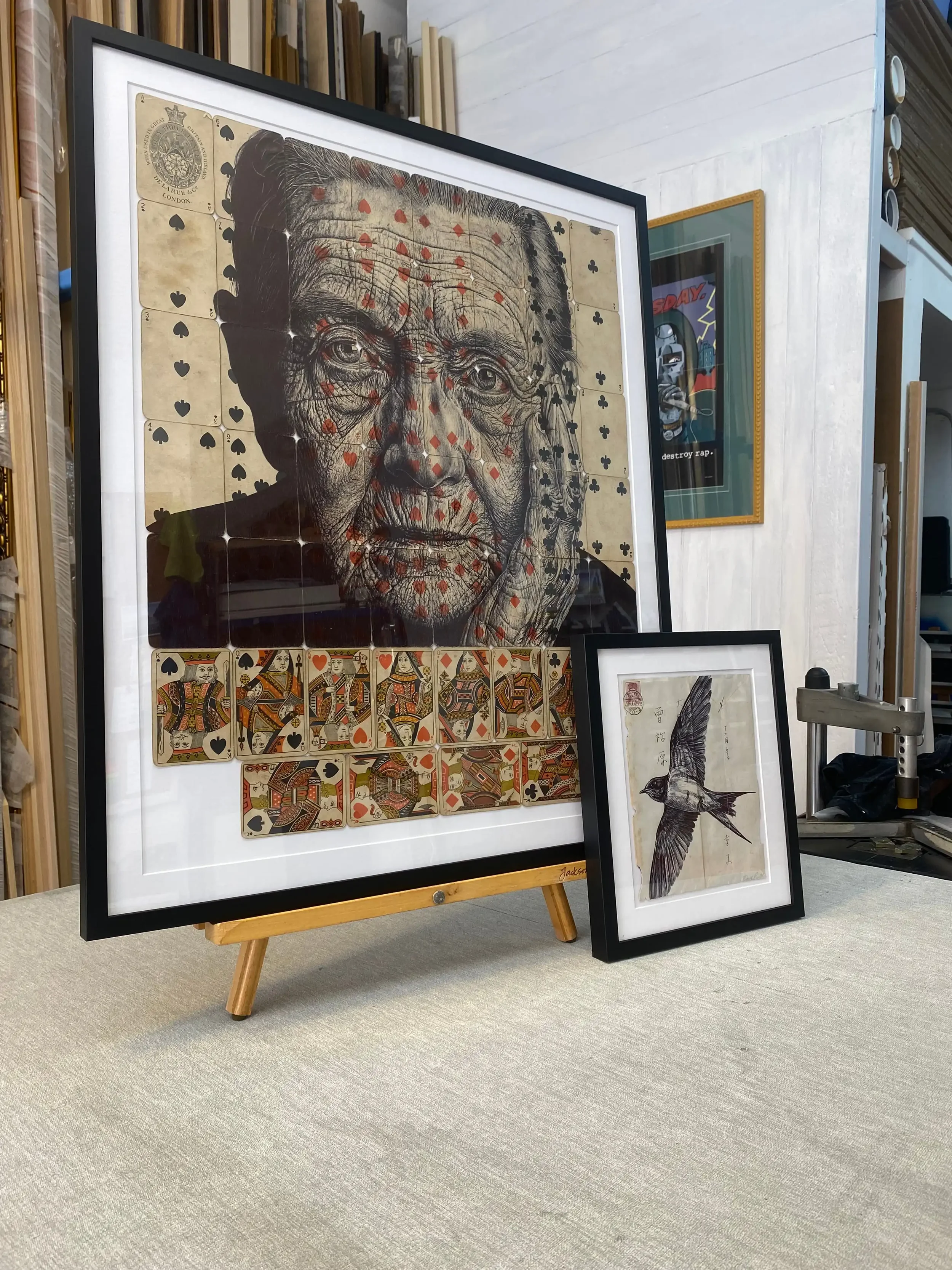 Custom framed artwork