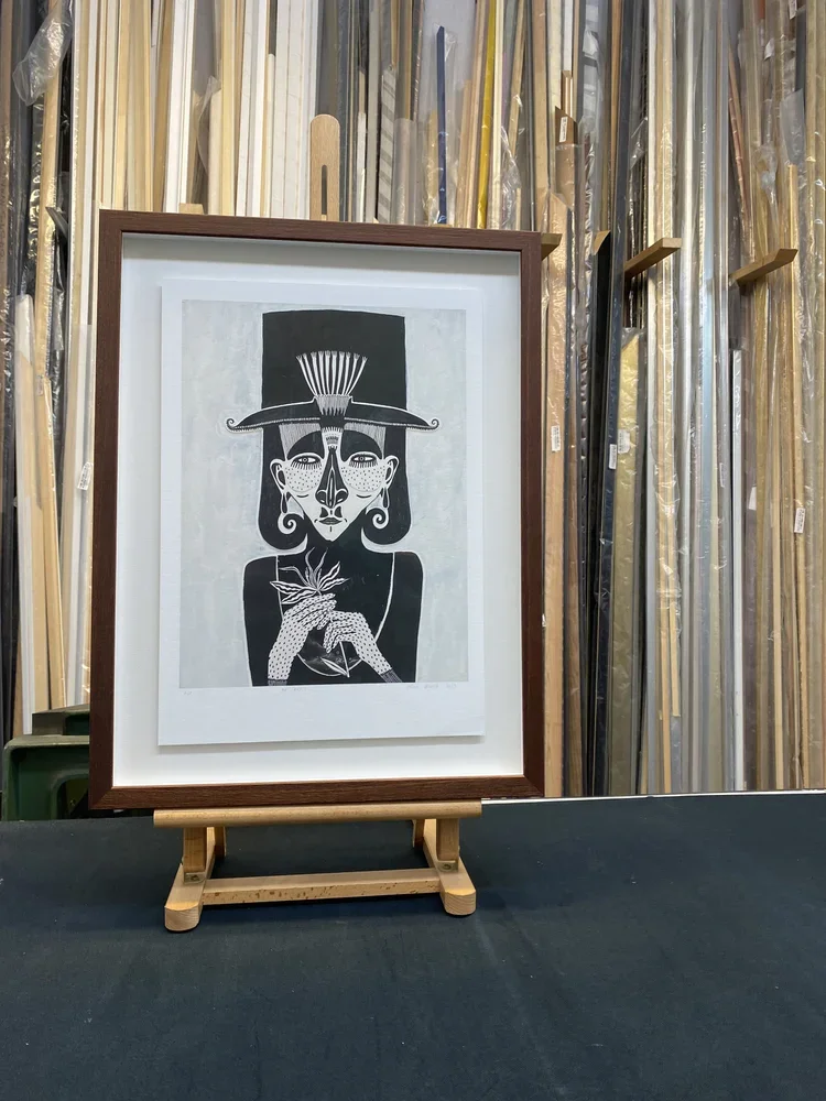 Custom framed artwork