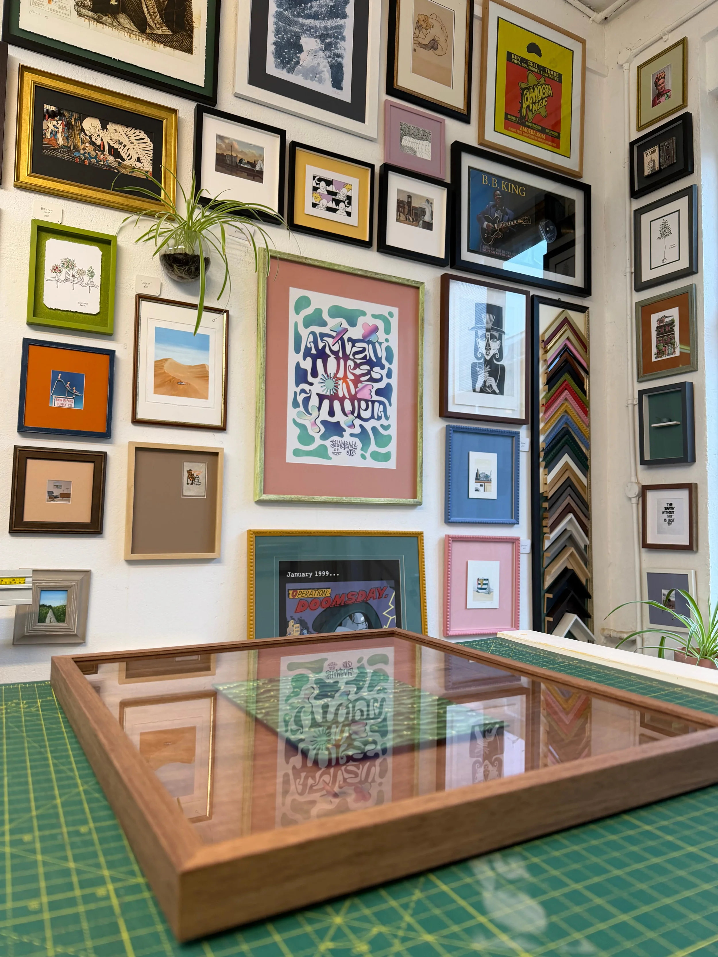Custom framed artwork