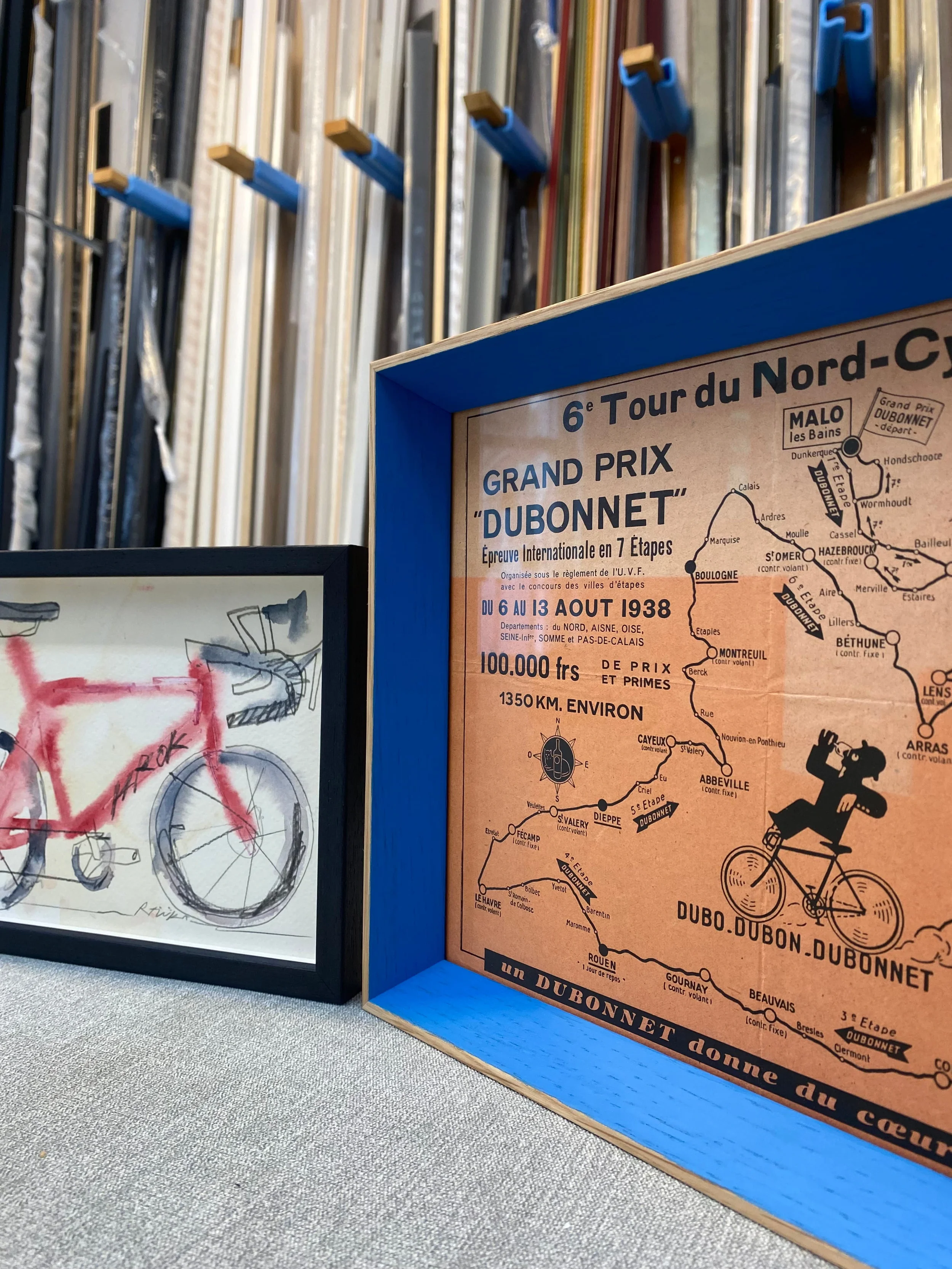 Custom framed artwork