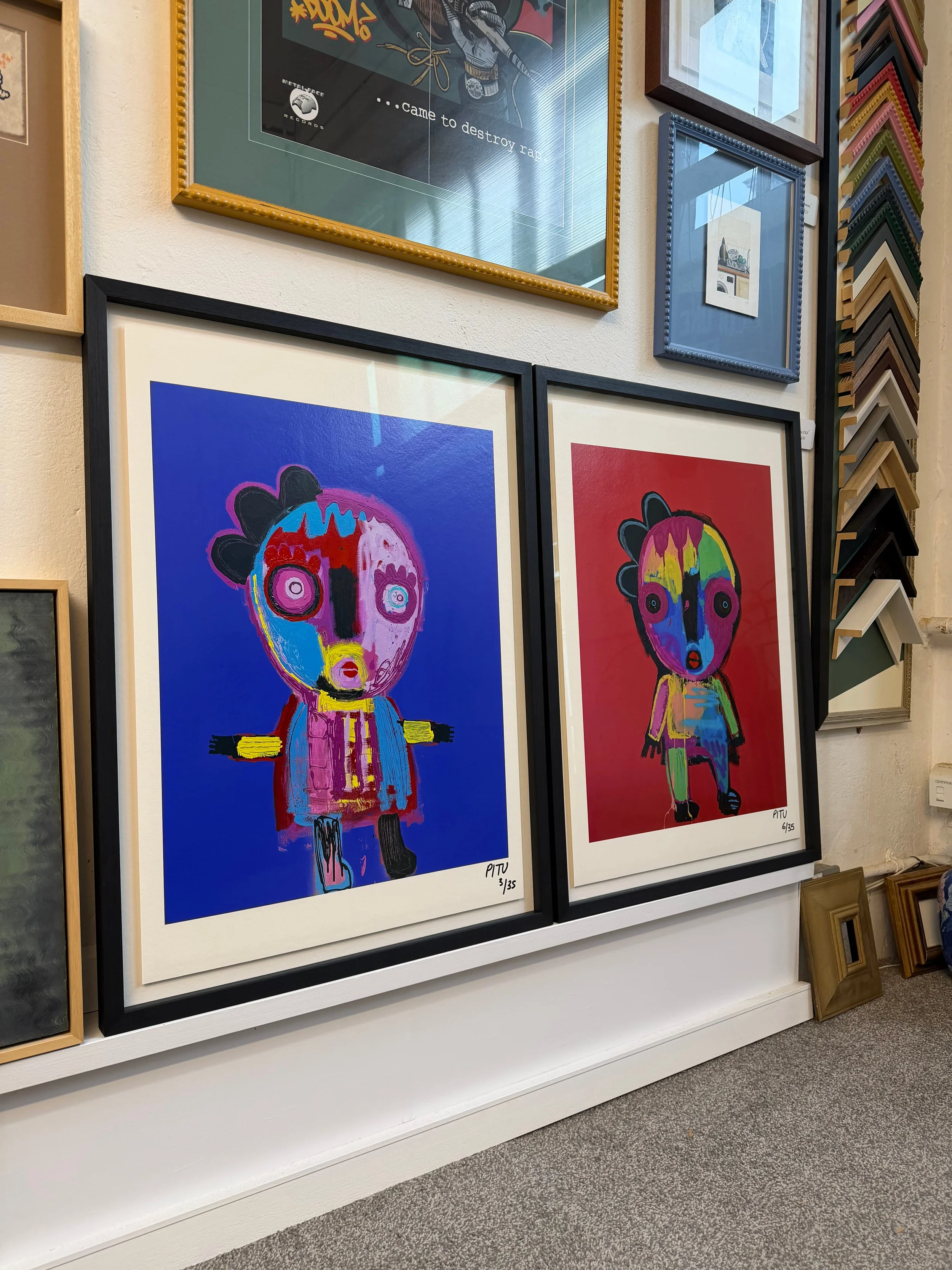 Custom framed artwork