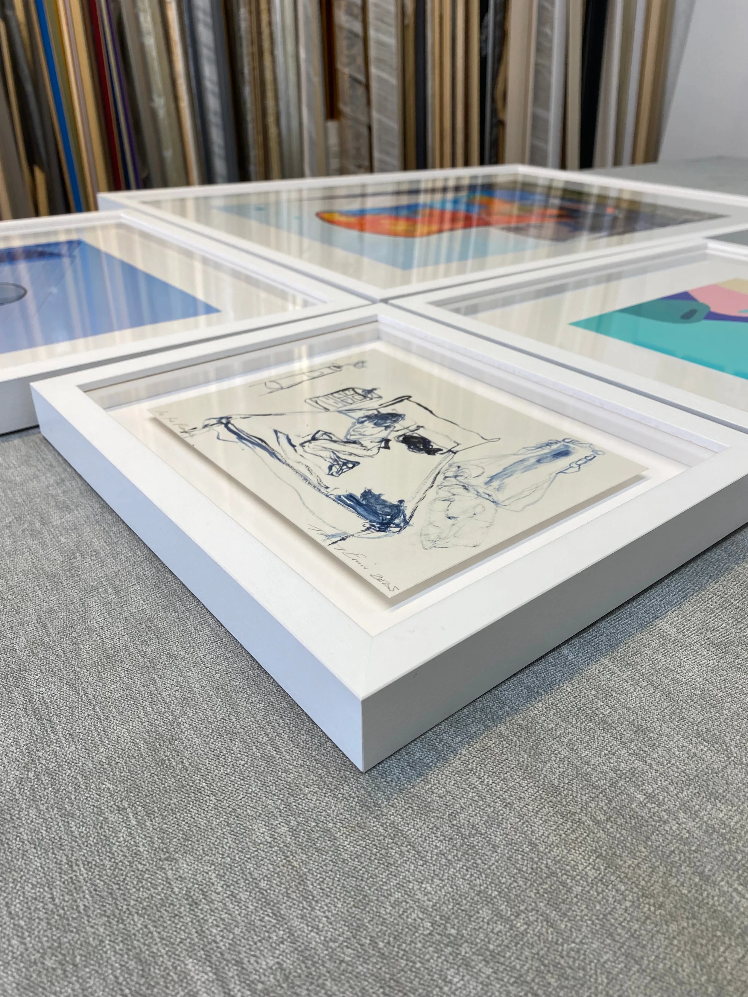 Custom framed artwork