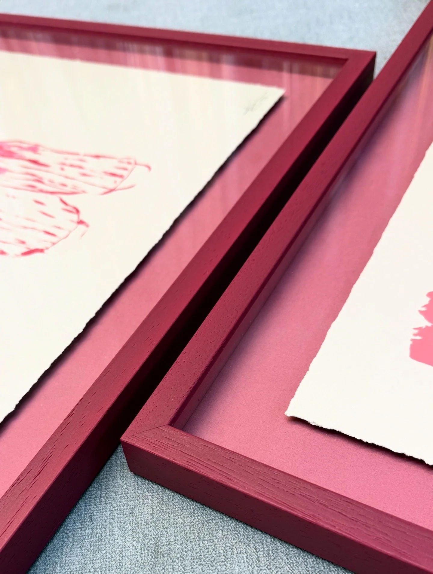 Bright pink custom frame