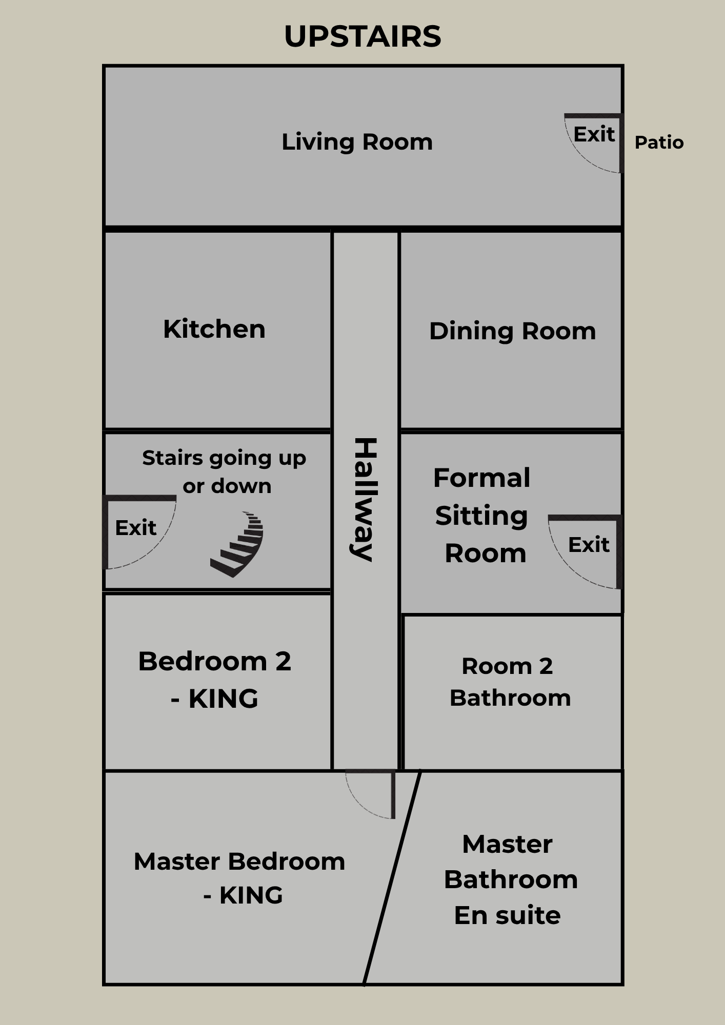 Upstairs Floor Plan of the House