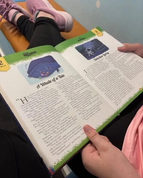 Our young people enjoyed some quiet time reading in our library corner, building literacy, focus, and a love for stories. A cosy space that helps develop imagination and lifelong learning skills.

🌟😊📚

 #lovereading #youngreaders #inclusivelearnin
